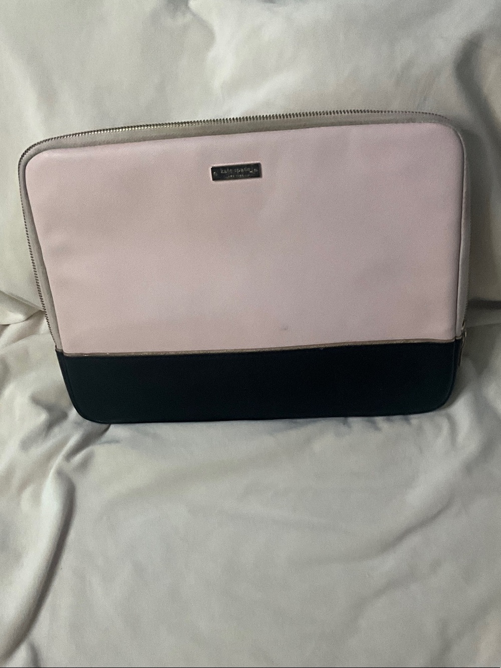 kate spade Pink and Black Colorblock Laptop Sleeve